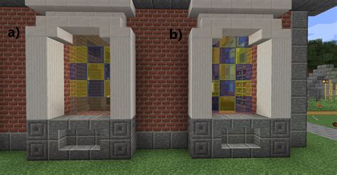 Trying To Make Stained Glass Windows For A Church Which Looks Better To You A Or B R Minecraft