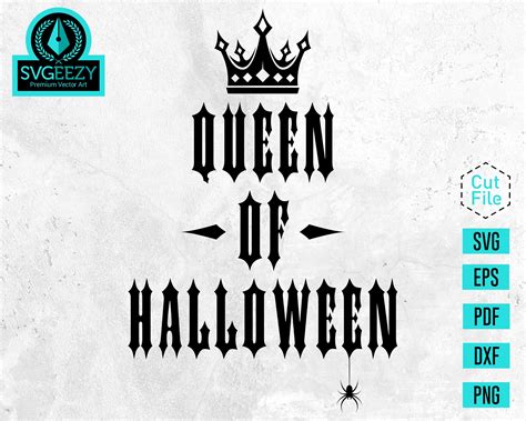 Queen Of Halloween Svg Halloween Svg Evil Queen Svg Etsy Espa A