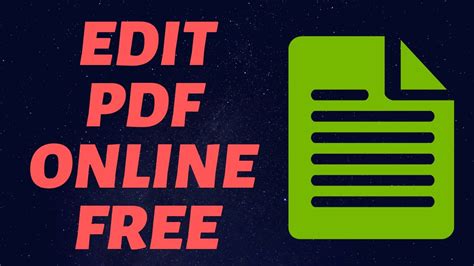 How To Edit PDF File Without Any Software Install Edit PDF File Online