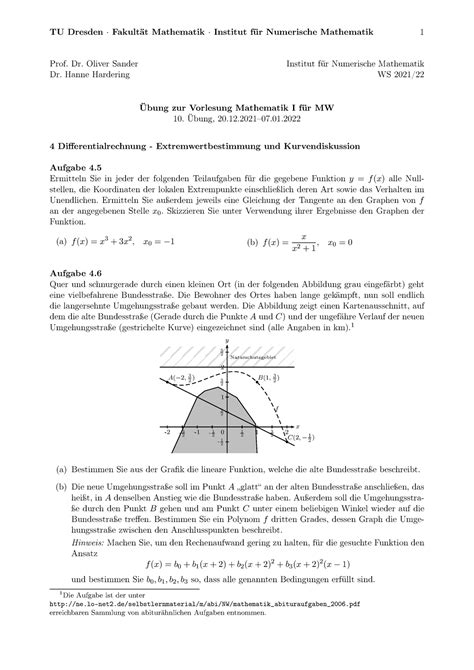 Ue10 mw ma1 ws21 Übungen zur Vorlesung Mathematik I für MW TU