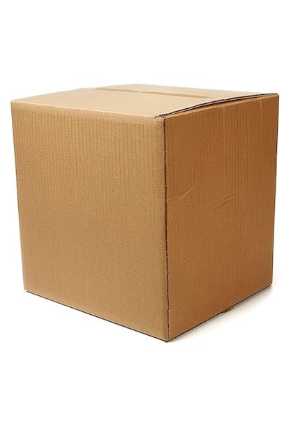 Cardboard Box Transparent Background Premium Ai Generated Image