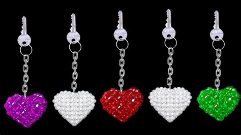 How To Make Crystal Beads Keychains At Home DIY Home Made Keychains