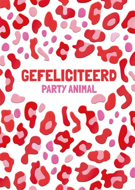 Tms Verjaardagskaart Party Animal Greetz