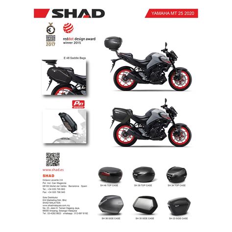 Shad Box For Yamaha Mt R Shopee Malaysia