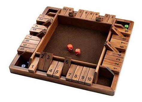 Ropoda Juego De Mesa De Dados Shut The Box Cierra La Caja Meses