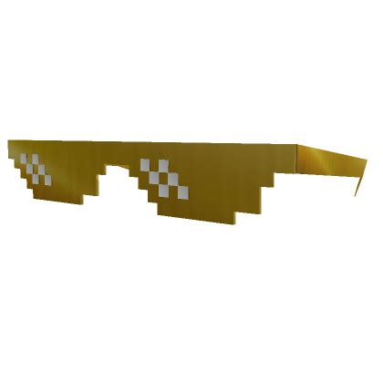 Golden MLG glasses's Code & Price - RblxTrade