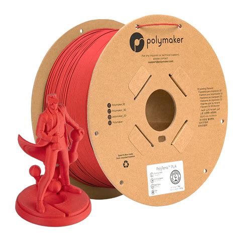 PolyTerra PLA Rojo Lava 1 75mm 3Kg Tienda Krear 3D