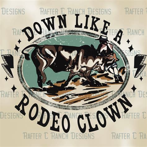 Rodeo Clown Png, Rodeo Sublimation Tee, Western Grunge Png, Vintage Rodeo Clipart, Western Png ...