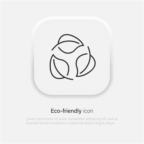 Premium Vector Eco Friendly Vector Icon Leaf Green Logo And Symbol Vector Eps 10