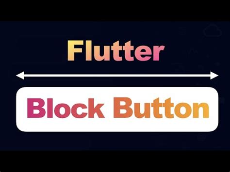 Flutter Botão do Tamanho da Tela Full Block Button no Flutter YouTube