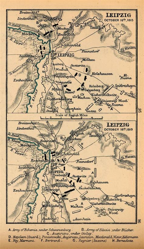 Batalla De Leipzig 16 18 Octubre 1813 Tamaño Completo Ex