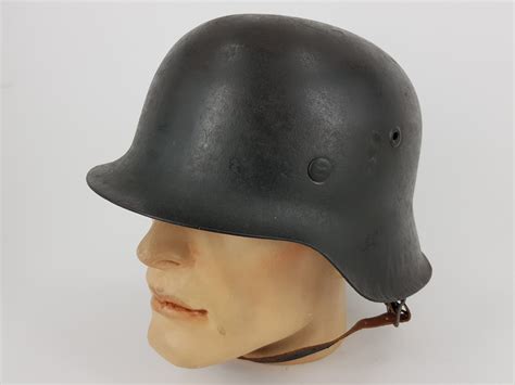 WWII German M42 Helmet almost Mint - Trade In Military