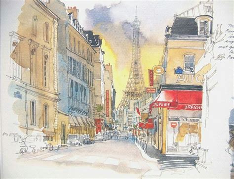 Fabrice Moireau Paris Sketchbook Paris Illustration Watercolor