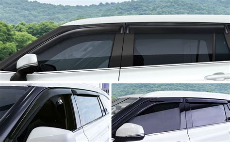 Amazon Carqiwireless Window Rain Guards Window Deflectors For