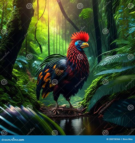 Colorful Bird in the Rainforest. Beautiful Nature Scene with Bird Stock ...