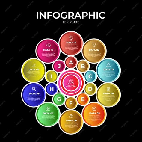 Premium Vector Modern Flat Circular Diagram Infographic Template