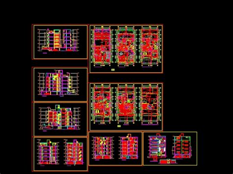 Vivienda Multifamiliar Pisos En Autocad Cad Mb Bibliocad Hot Sex