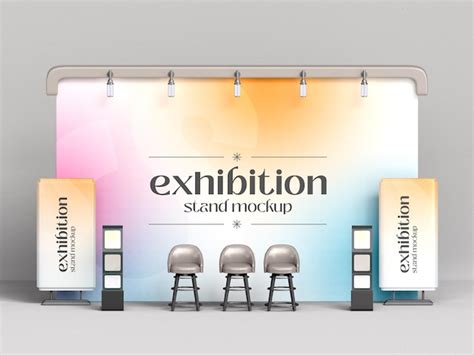 Premium PSD Exhibition Stand Branding Mockup