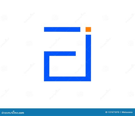 Initial Letter Ei Logo Template Design Stock Vector Illustration Of