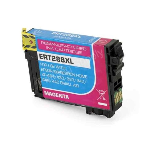 High Yield Magenta Ink Cartridge With Chip Showing Ink Level Fits