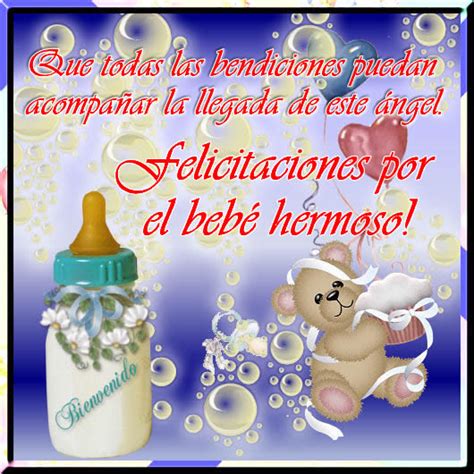 Imagenes Con Frases De Felicidades Por El Bebe Gifs De Amor