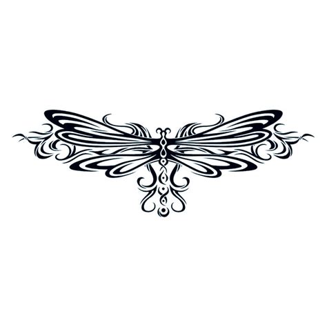 Tribal Dragonfly Tribal Temporary Tattoo – Temporary Tattoos