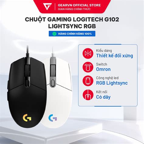 Chuột Gaming Logitech G102 Lightsync Black Rgb Shopee Việt Nam