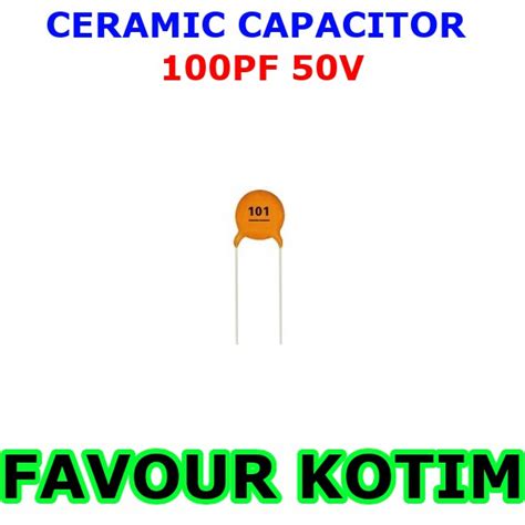 Jual CERAMIC CAPACITOR 101 100PF 0 1NF 50V KAPASITOR KERAMIK FVKOTIM