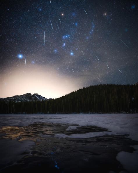 Orions Arrows Taken During The Peak Of The Geminid Meteor Shower