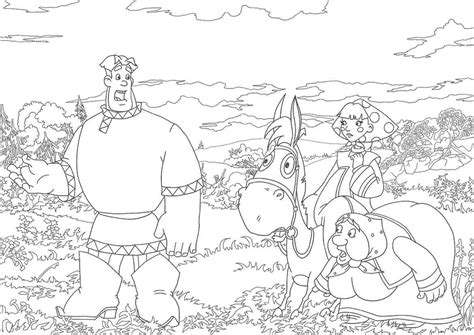 Раскраска Алеша Попович +68 фото и картинок, распечатать бесплатно.