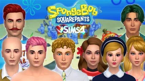 Spongebob Squarepants Characters The Sims 4 Create A Sim Youtube