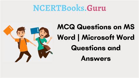 Mcq Questions On Ms Word Microsoft Word Questions And Answers