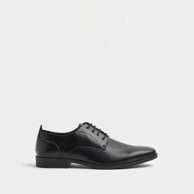 Black derby shoes | River Island