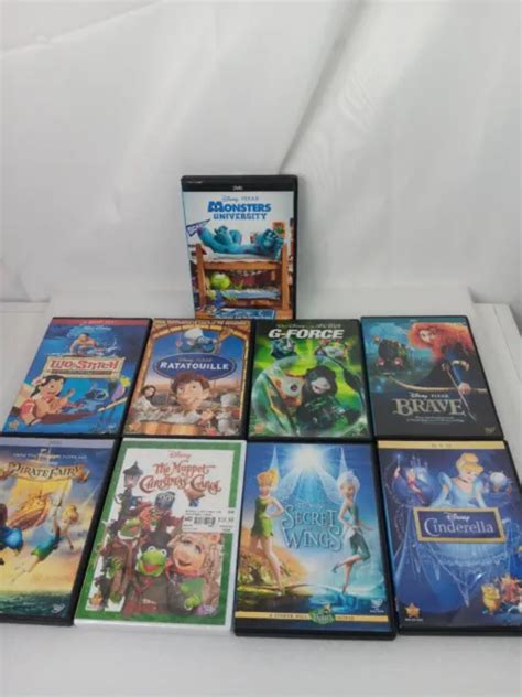 DISNEY MOVIE LOT Of 9 DVD Muppet Christmas Carol Lilo Stitch