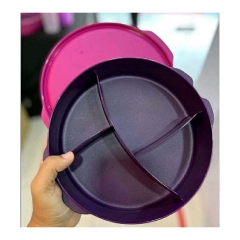 OfferTUPPERWARE LUNCH BOWL 4 DIVIDER LUNCH BOX VIRAL SUKU SUKU