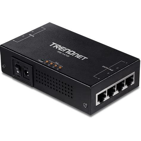 65W 4-Port Gigabit PoE+ Injector – 4-Port PoE Injector | TRENDnet - TRENDnet TPE-147GI