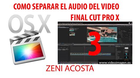 Como separar el audio del vídeo en Final Cut Pro X YouTube