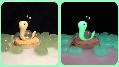 Easy Polymer Clay Glow In The Dark Marble Snail Tutorial Polymer Clay