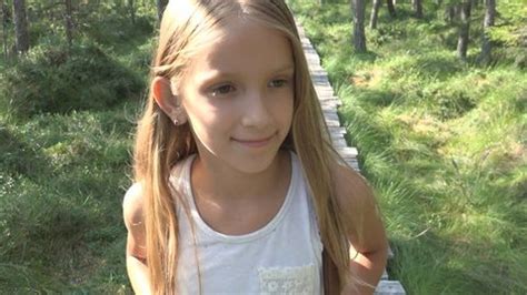 Child Walking Forest Kid Outdoor Nature Stock Footage Video (100%