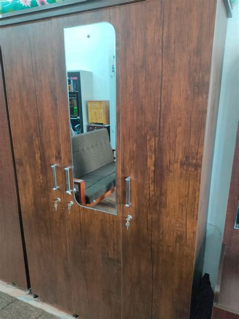 3 Doors 2 Door Wooden Almirah With Locker At Rs 13500 Piece In