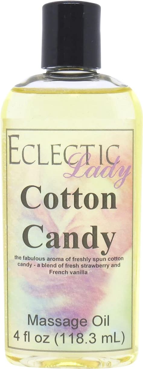 Cotton Candy Massage Oil 4 Oz With Sweet Almond Oil And Jojoba Oil Preservative