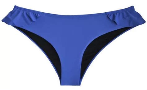 Bikini Calz N Con Vuelos Azul Cuotas Sin Inter S