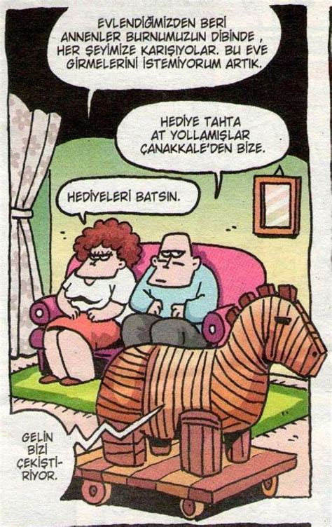 Komik Karikatürler Truva Atı Karikatürleri Gelin Kaynana Funny