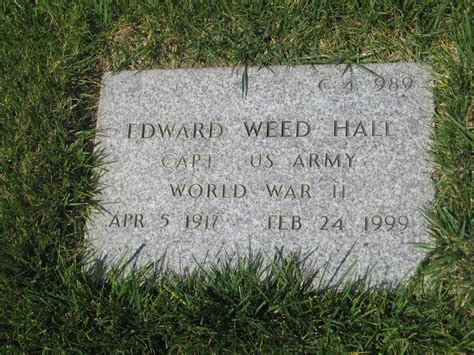 Edward Weed Hall Find A Grave Memorial