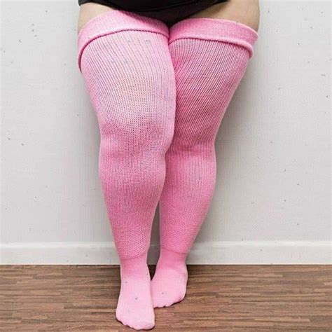 Real Plus Size Thigh Highs Thunda Thighs Over The Knee Long Etsy