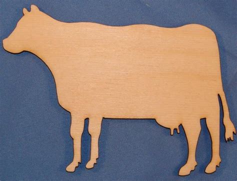 Cow Wood Cutout Wood Cutouts Cow Wood