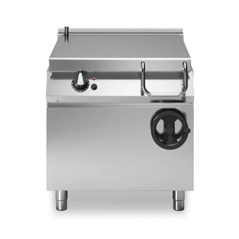 Manual Tilting Electric Bratt Pan Stainless Steel Well Capacity 80