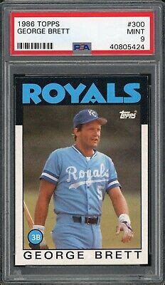 1986 TOPPS 300 GEORGE BRETT PSA 9 MINT HOF EBay