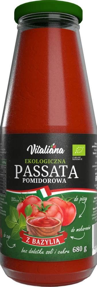 Passata Pomidorowa Z Bazylia Pomidory BEZ CUKRU SOLI Przecier BIO Do