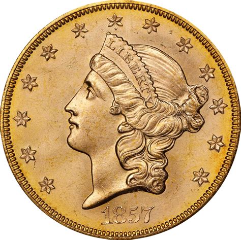 At Auction 1857 S Liberty Head Double Eagle Variety 20A Spiked